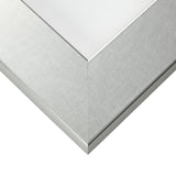 Bauhaus 200 2", Matted Brushed Silver Picture Frame