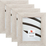 Bauhaus 200 2", Restoration White Picture Frames - 4 Piece Set