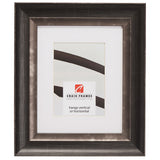 Ventura 2", Matted Aged Silver and Black Picture Frame