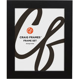 Bauhaus 125 1.25", Mystic Satin Black Picture Frame Set: 2 or 4 Piece Set