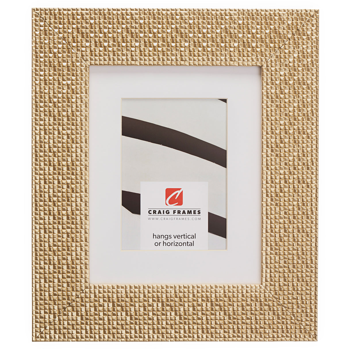 Glimmer 2.375", Matted Champagne Gold Picture Frame