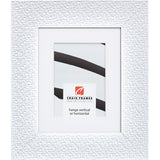 Glimmer 2.375", White Matted Picture Frame