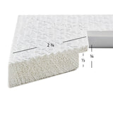 Glimmer 2.375", White Matted Picture Frame