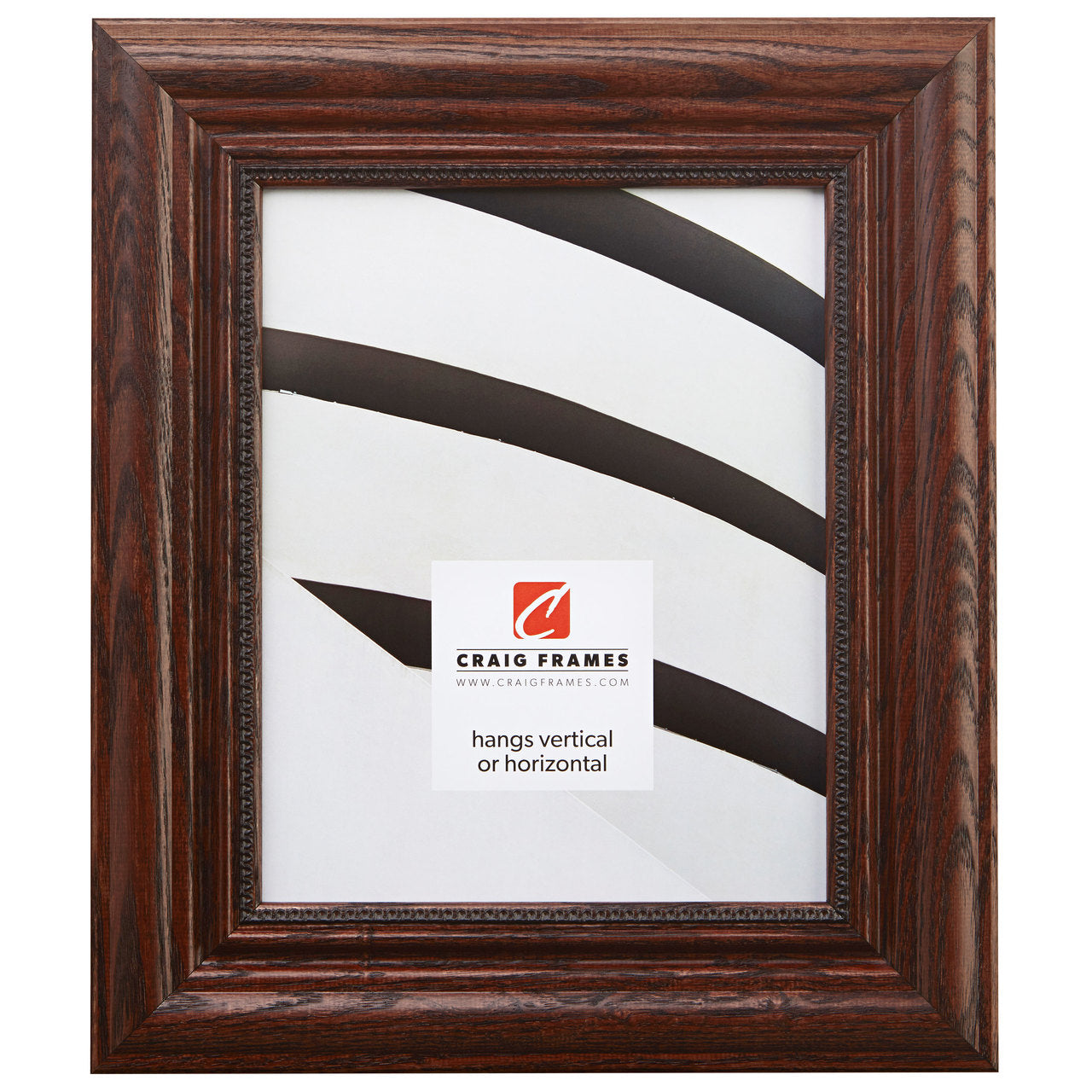 Colonial Ornate Traditional Walnut Brown Picture Frame - Craig Frames