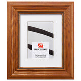 Colonial Ornate 2.25", Matted Honey Brown Picture Frame