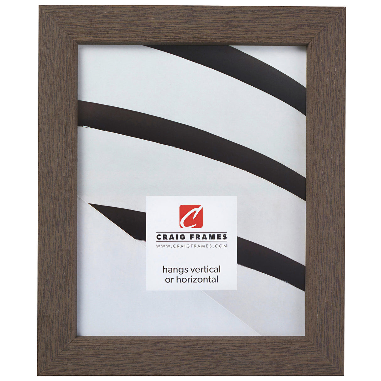 Gesso 1.25", Graphite Wooden Picture Frame