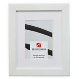 Bauhaus 125 1.25", Matted White Satin Mica Picture Frame