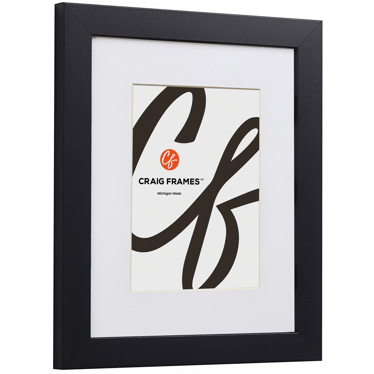 Essentials 1", Matted Modern Black Picture Frame - 4 Piece Set