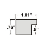 Essentials 1", Modern Black Picture Frame