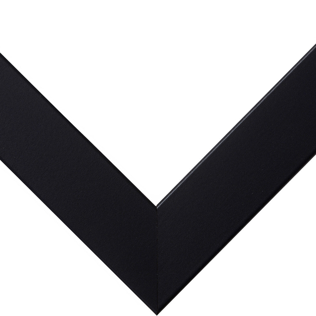 Essentials 1", Matted Modern Black Picture Frame - 4 Piece Set