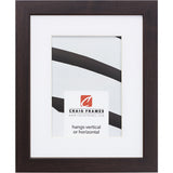 Essentials 1", Modern Brazilian Walnut Matted Picture Frame