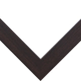Essentials 1", Modern Brazilian Walnut Matted Picture Frame