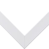 Essentials 1", Modern White Matted Picture Frame