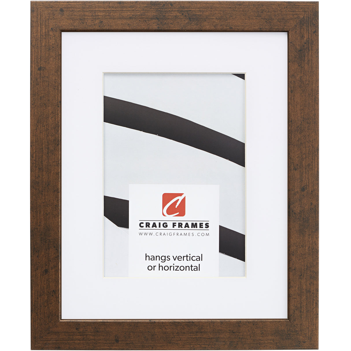 Essentials 1", Modern Rustic Copper Matted Picture Frame