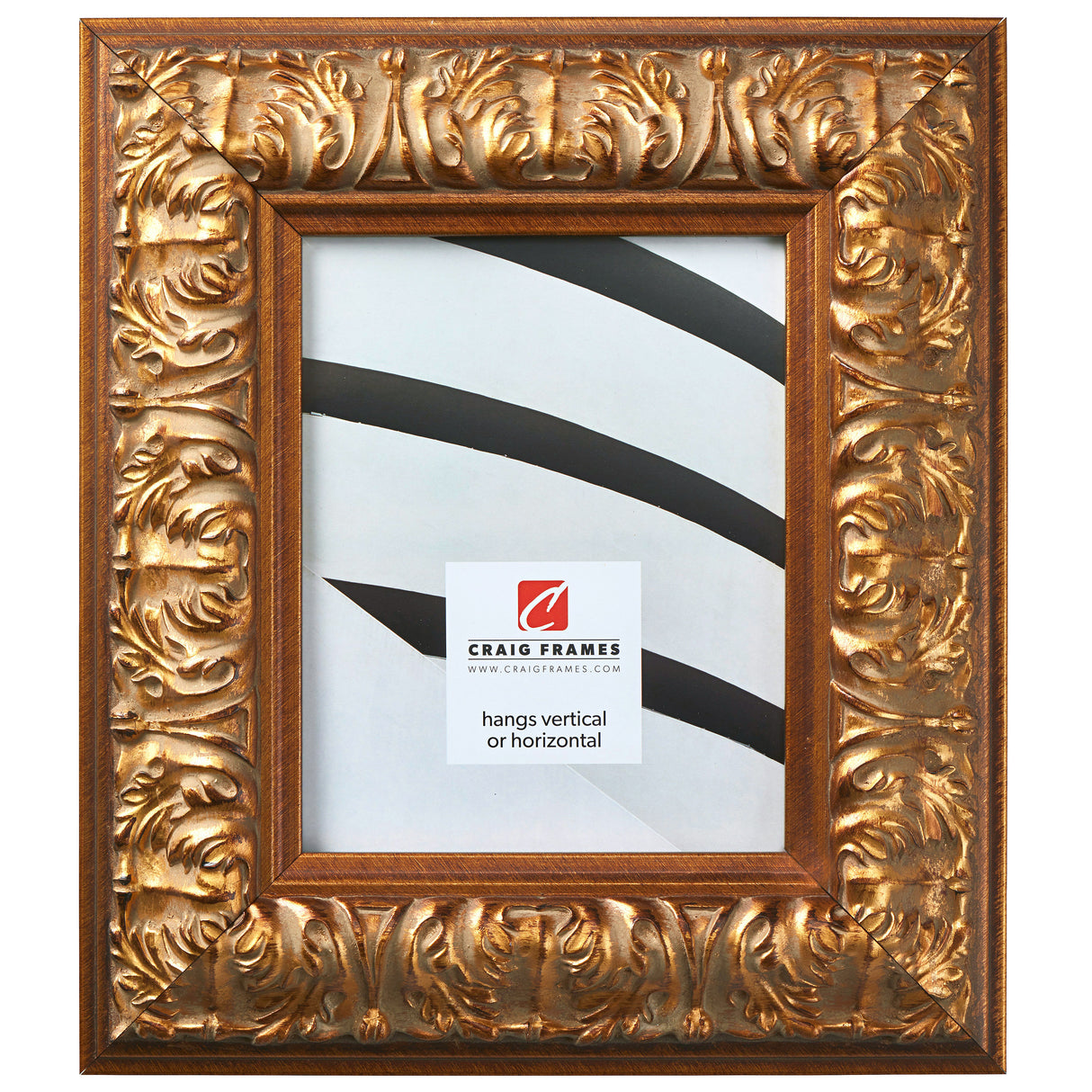 Barroco 3.125", Antique Gold Picture Frame