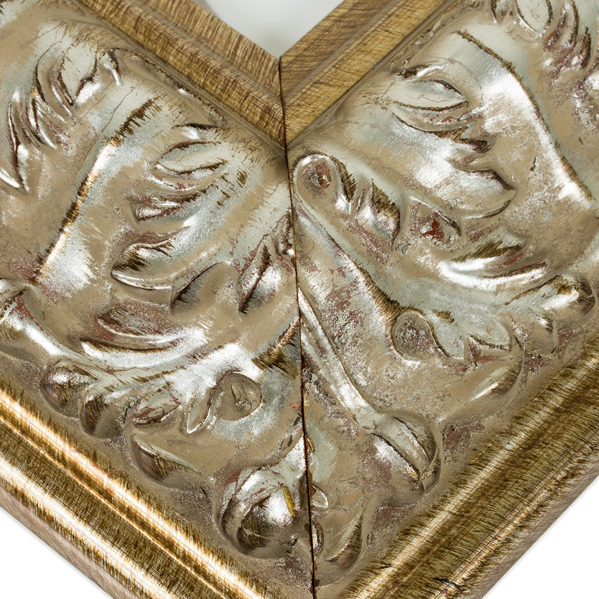 Barroco 3.125", Antique Silver Picture Frame