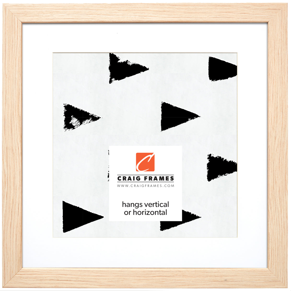 Farmhouse Essentials 1.25", Nordic Oak Natural Matted Picture Frame