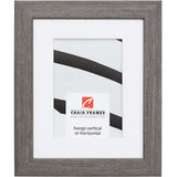 Farmhouse Essentials 1.25", Charcoal Gray Matted Picture Frame