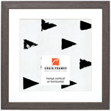 Farmhouse Essentials 1.25", Charcoal Gray Matted Picture Frame