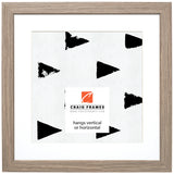 Farmhouse Essentials 1.25", Light Walnut Brown Matted Picture Frame