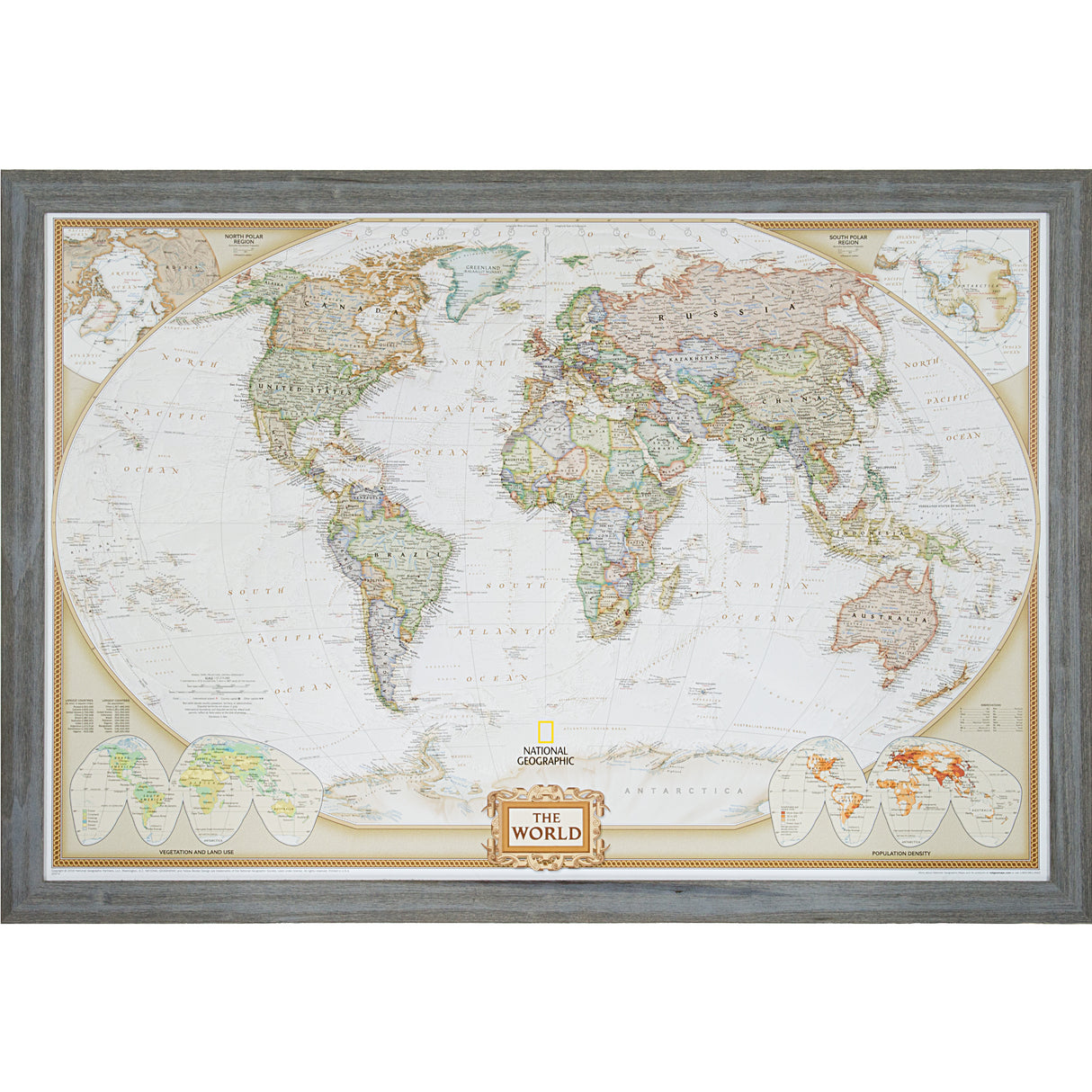Executive World Push Pin Map – Barnwood Chic