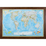 Classic World Push Pin Map – Contemporary Black