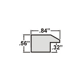 Economy .875", Honey Brown Picture Frames - 4 Piece Set