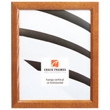 Economy .875", Honey Brown Picture Frames - 4 Piece Set