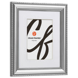 Victoria 1.375", Matted Ornate Silver Picture Frame