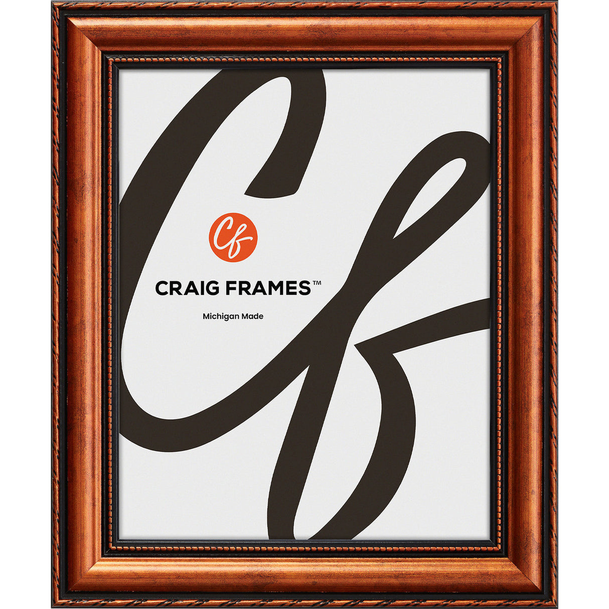 Victoria 1.375", Ornate Copper Picture Frame - 2 Piece Set