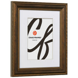 Victoria 1.375", Matted Ornate Bronze Picture Frame