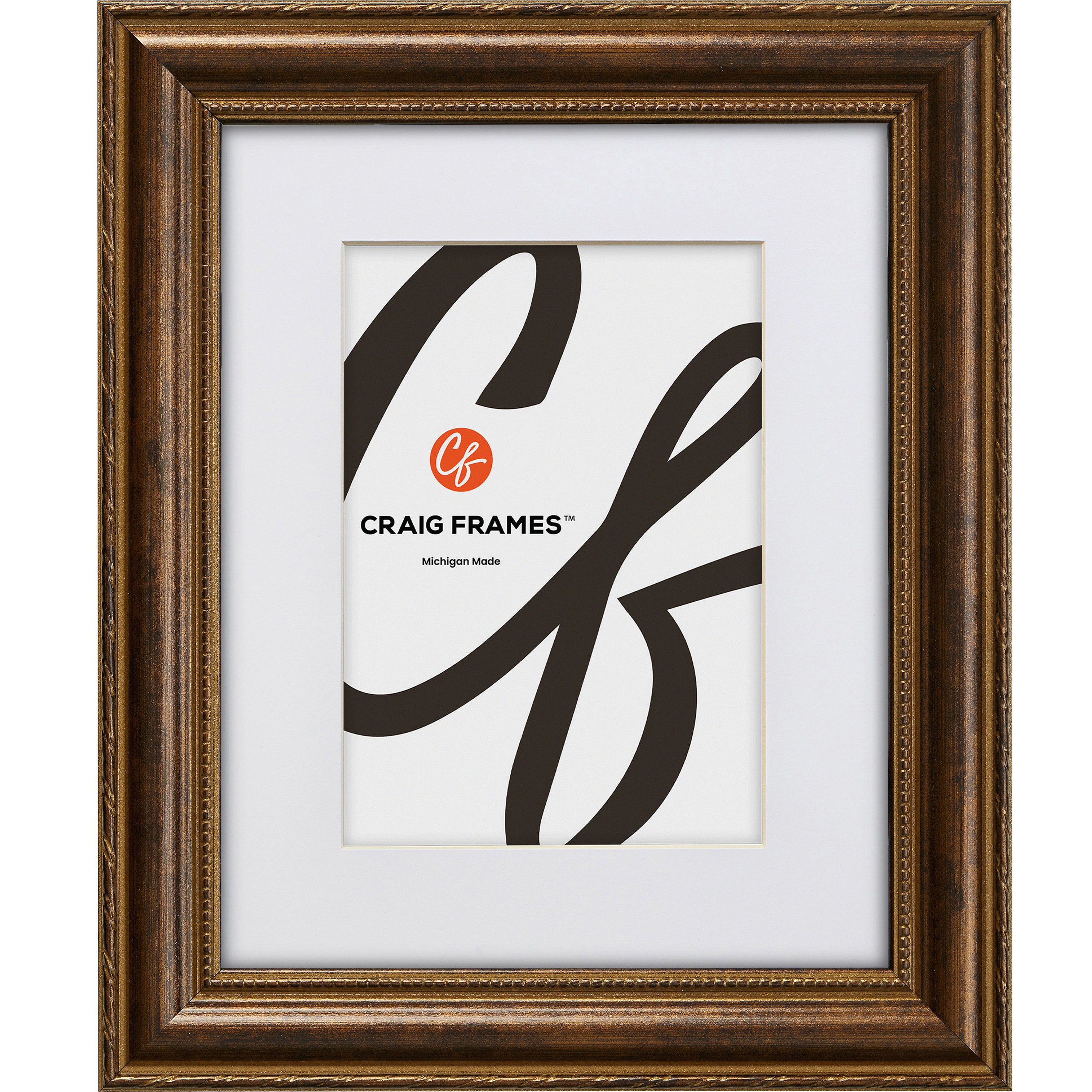 Victoria Matted Ornate Bronze Picture Frame - Craig Frames