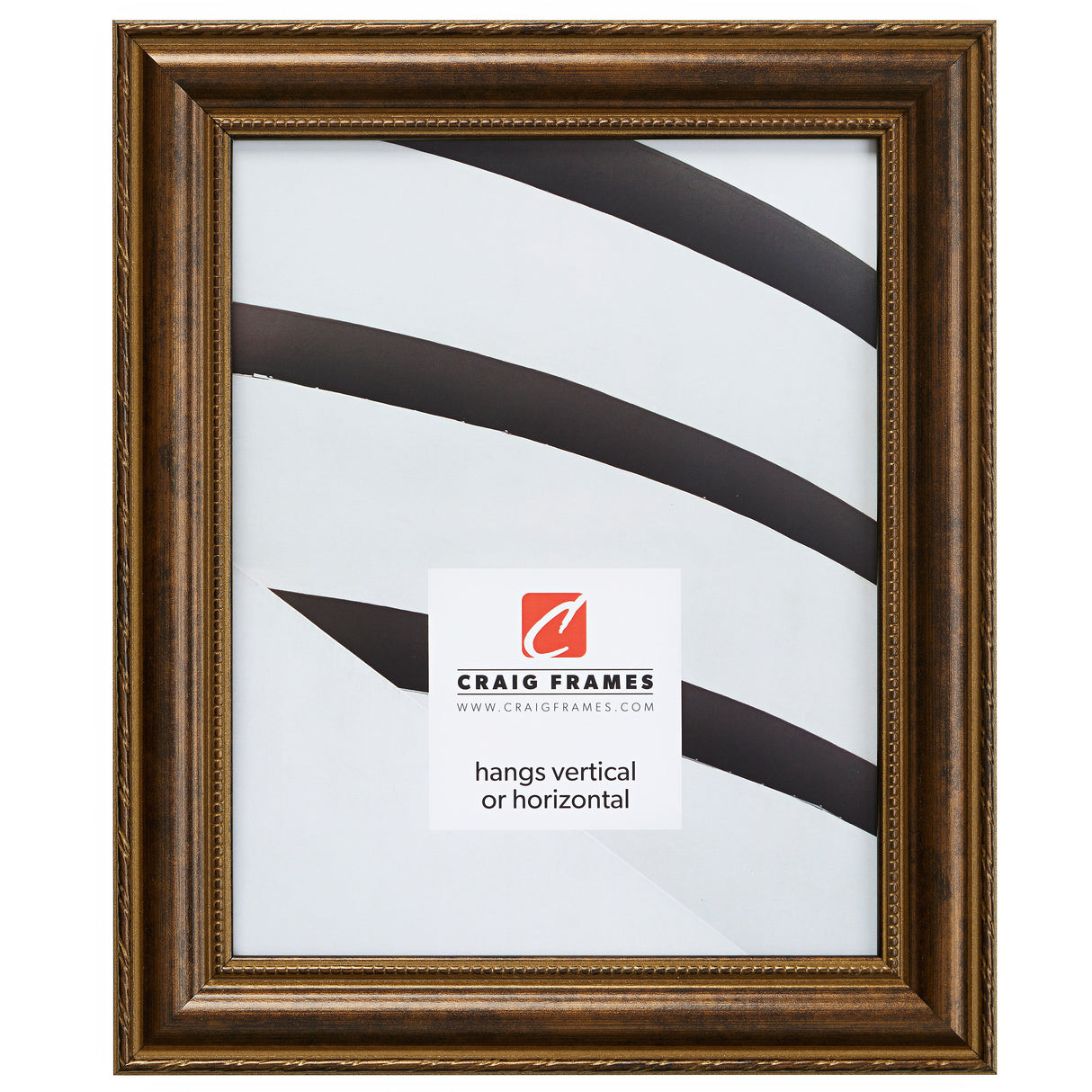 Victoria 1.375", Ornate Bronze Picture Frame