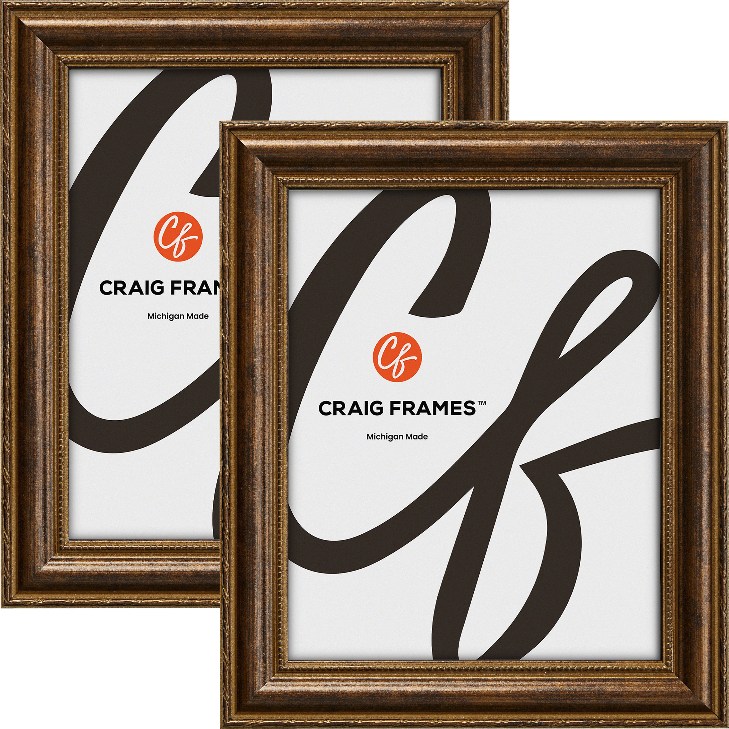 Victoria Ornate Bronze Picture Frame - 2 Piece Set - Craig Frames