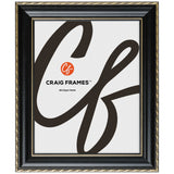 Victoria 1.375", Ornate Black and Gold Picture Frame - 2 Piece Set