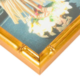 Vintage Bamboo .625", Matted Brushed Gold Picture Frame