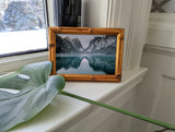Vintage Bamboo .625", Brushed Gold Picture Frame - 2 Piece Set