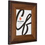 Constitution Nautical 3", Matted Walnut Brown Picture Frame