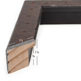 Rivet 1.25", Matted Rust Picture Frame