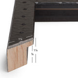 Rivet 1.25", Asphalt Black Picture Frame