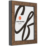 Rivet 1.25", Matted Tarnished Gold Picture Frame