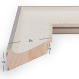 Cairo 2.375", Matted Radiant White Picture Frame