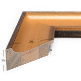 Cairo 2.375", Matted Gold Picture Frame