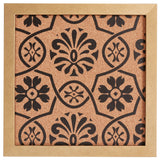 Decorative Floral Cork Bulletin – Essentials Satin Black