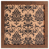 Decorative Fleur de Lis Cork Bulletin – Essentials Rustic Copper