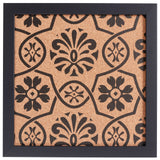 Decorative Floral Cork Bulletin – Essentials Satin Black