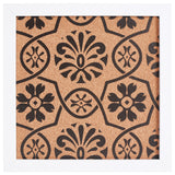 Decorative Floral Cork Bulletin – Essentials Satin White