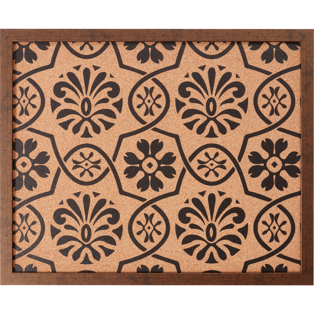 Decorative Floral Cork Bulletin – Essentials Rustic Copper