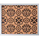 Decorative Floral Cork Bulletin – Essentials Brushed Silver