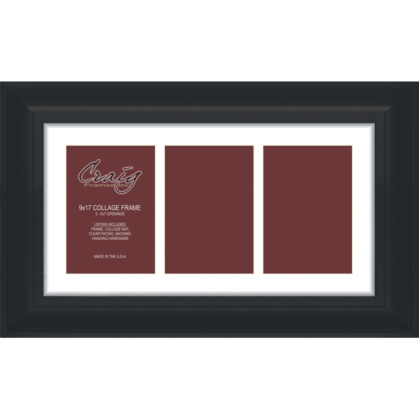 5 Opening 5x7 Panoramic Collage Frame with 1